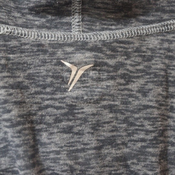 Old Navy Active Blue Gray Heathered Long Sleeve Semi-Fitted Top Medium - Picture 8 of 10